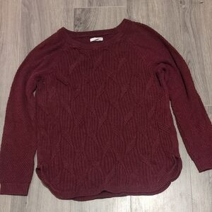 Women's Burgundy Sweater